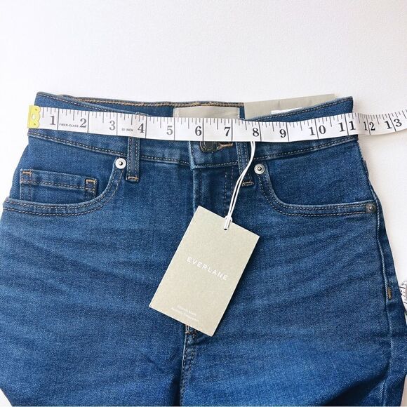 Everlane The Authentic Stretch High-Rise Skinny Jeans Mid Blue Wash Size 23 NWT - Picture 3 of 11